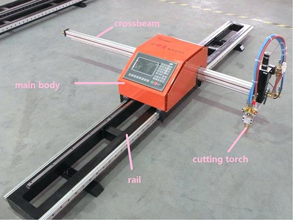 CNC plazemski rezalni stroj novega izdelka kovinski list 1200 * 1200mm delovni prostor